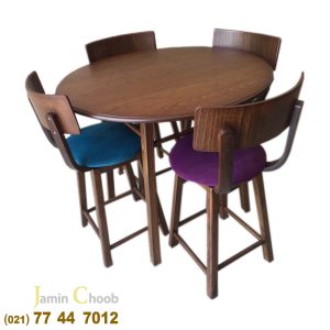 میز و صندلی تمام چوب گردو   p8 300x300